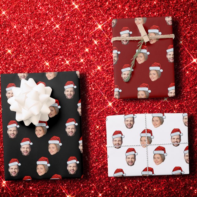 Weihnachtsmannmütze-Geschenkwrap, benutzerdefinier Geschenkpapier Set (Von Creator hochgeladen)