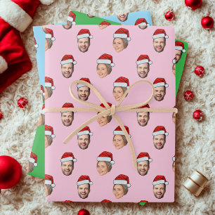 Weihnachtsmannmütze-Geschenkwrap, Custom Santa Cla Geschenkpapier Set
