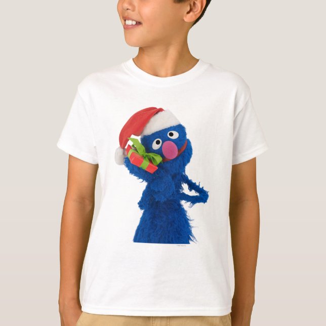 Weihnachtsmannmütze Grover T-Shirt (Vorderseite)