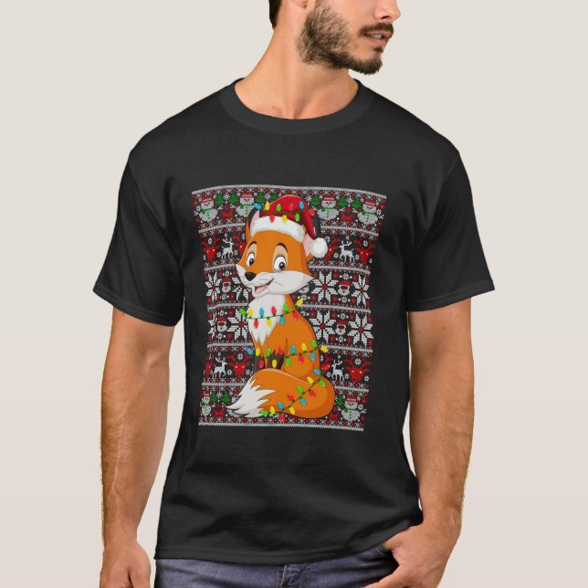 Weihnachtsmannmütze hässliche Weihnachtsmänner Fra T-Shirt (Vorderseite)