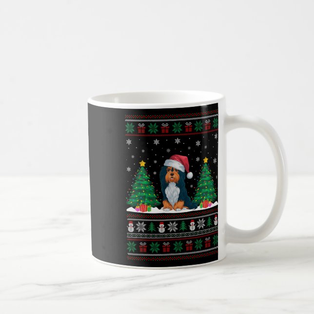 Weihnachtsmannmütze Havanese Hund Weihnachtsbaum L Kaffeetasse (Rechts)