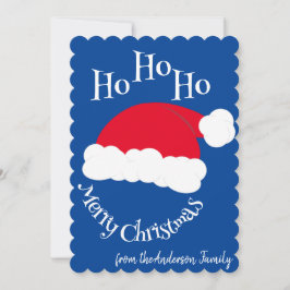 Weihnachtsmannmütze Ho Ho Ho Frohe Weihnachten Bla