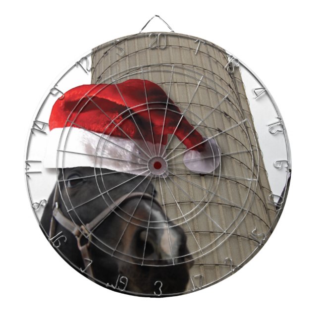 Weihnachtsmannmütze Horsey Dartscheibe (vorne)