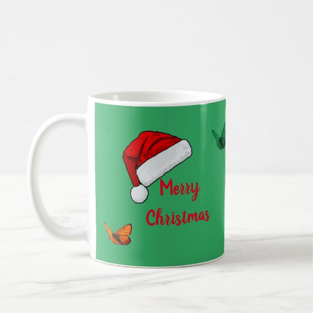 Weihnachtsmannmütze Kaffeetasse (Links)