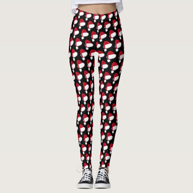 Weihnachtsmannmütze Leggings #HolidayZ (Vorderseite)