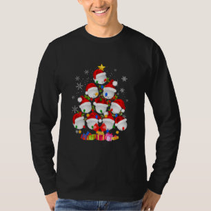 Weihnachtsmannmütze mit Golf Weihnachtsbaum Golfe T-Shirt