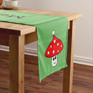 Weihnachtsmannmütze Mushroom Table Runner Kurzer Tischläufer