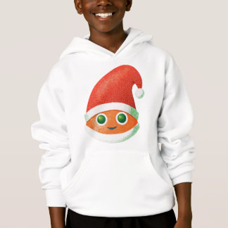 Weihnachtsmannmütze Orange Cartoon Hoodie