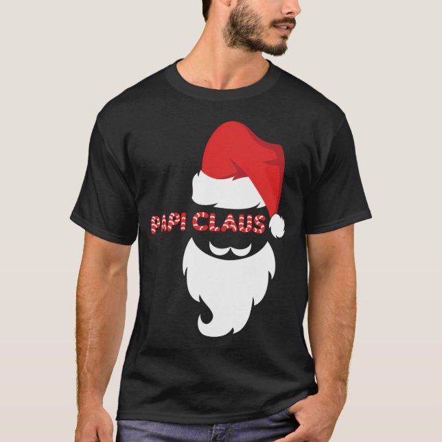 Weihnachtsmannmütze Papa Claus T-Shirt (Vorderseite)