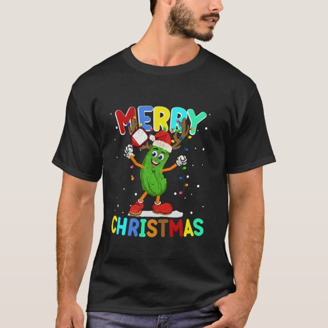 Weihnachtsmannmütze Pickles Geschenke für Weihnach T-Shirt (Vorderseite)