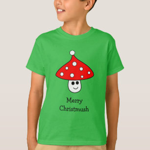 Weihnachtsmannmütze Pilzsaal T - Shirt (Kind)