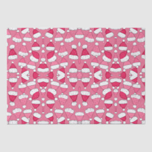 Weihnachtsmannmütze pink Weihnachten Seidenpapier