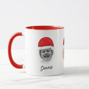 Weihnachtsmannmütze Red Christmas Grandkid Face Tasse