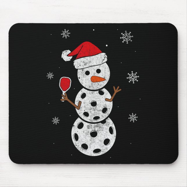 Weihnachtsmannmütze Schneemann Geschenke Für Xmas  Mousepad (Vorne)