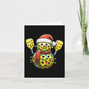 Weihnachtsmannmütze Snowman Family Matching Pickle Karte