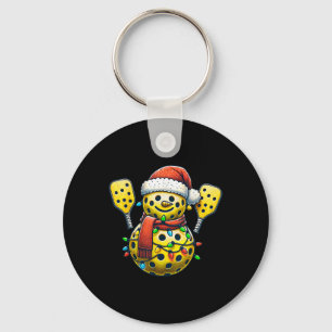 Weihnachtsmannmütze Snowman Family Matching Pickle Schlüsselanhänger