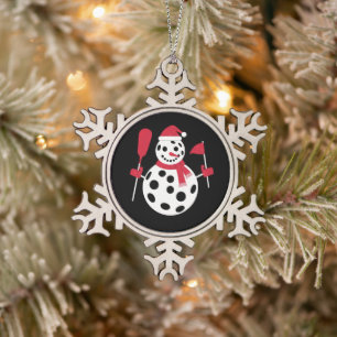 Weihnachtsmannmütze Snowman Family Xmas Matching P Schneeflocken Zinn-Ornament