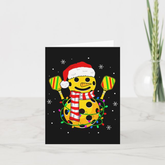 Weihnachtsmannmütze Snowman Geschenke für Weihnach Karte (Vorderseite)