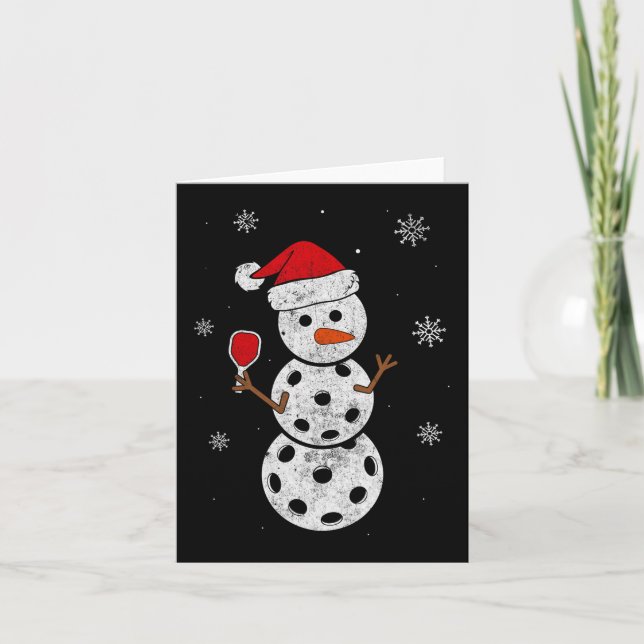 Weihnachtsmannmütze Snowman Geschenke für Weihnach Karte (Vorderseite)