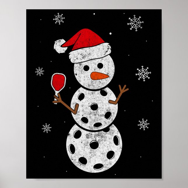 Weihnachtsmannmütze Snowman Geschenke für Weihnach Poster (Vorne)