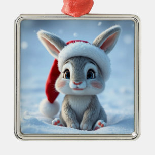 Weihnachtsmannmütze Sonniges Ornament Aus Metall