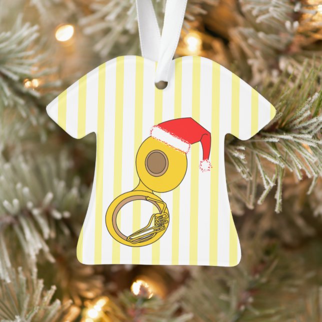 Weihnachtsmannmütze Tuba Ornament (Baum)