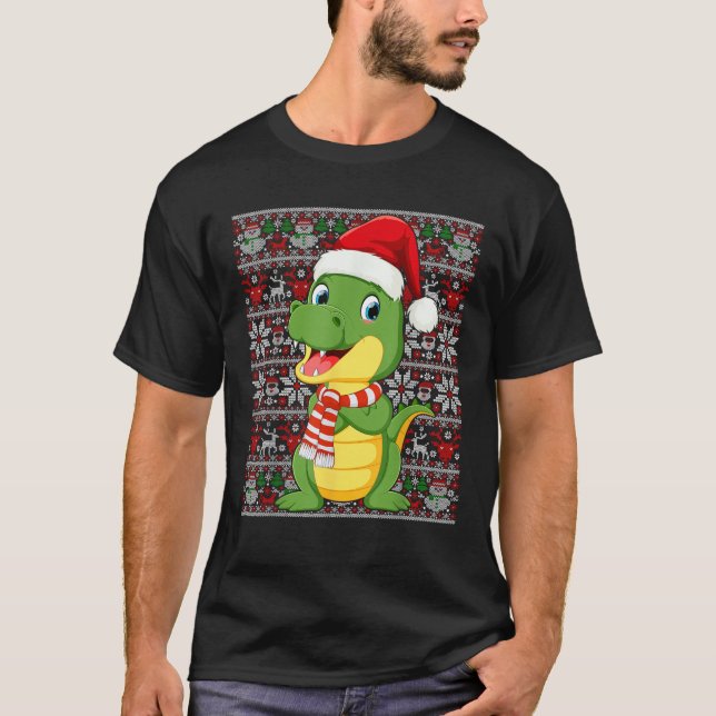 Weihnachtsmannmütze Ugly Sweater Men Frauen Kinder T-Shirt (Vorderseite)