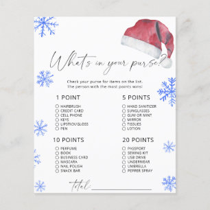 Weihnachtsmannmütze - Was ist in Ihrer Handtasche?