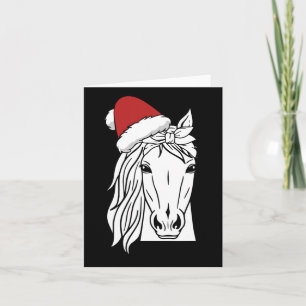 Weihnachtsmannmütze Weihnachten Pajama Reiten Karte
