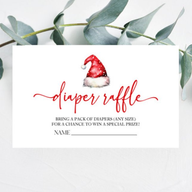 Weihnachtsmannmütze Weihnachtsdusche Windeln Winde Begleitkarte (Von Creator hochgeladen)