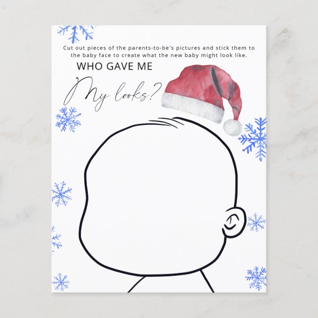 Weihnachtsmannmütze - Wer gab mir mein Aussehen (Vorderseite)