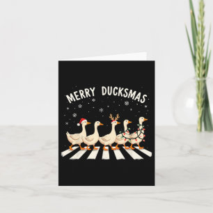 Weihnachtsmannmütze Xmas Duck Lover Merry Duckmas  Karte