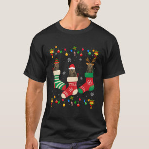 Weihnachtsmannmütze Xmas Licht Funny Dreimal Bär z T-Shirt