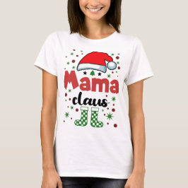 Weihnachtsmannmütze zur Ehefrau der Weihnachtsmutt T-Shirt
