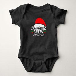 Weihnachtsmannmütze zur personalisierten Weihnacht Baby Strampler