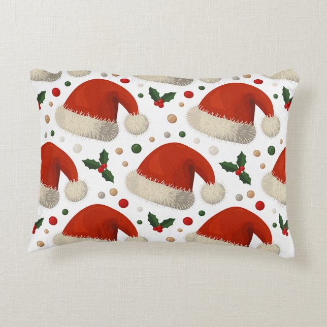Weihnachtsmannmützen Dekokissen (Rückseite)