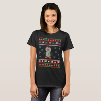 Weihnachtsmannpenguin-Weihnachtshässlicher T-Shirt