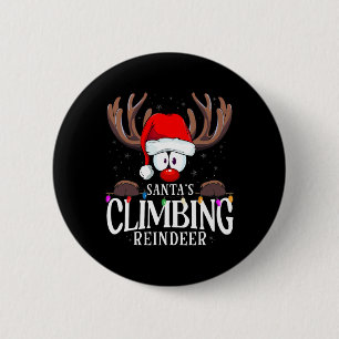 Weihnachtsmanns aufsteigendes Rentier passend X-ma Button