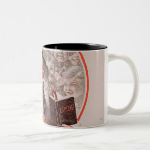 Weihnachtsmanns Ausgaben Zweifarbige Tasse