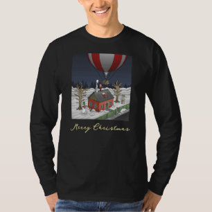 Weihnachtsmanns Heißluftballon T-Shirt