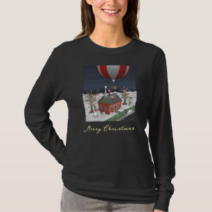 Weihnachtsmanns Heißluftballon T-Shirt