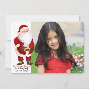 Weihnachtsmanns Helfer Foto Urlaubskarte Einladung