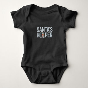 Weihnachtsmanns Helfer Weihnachten Baby Strampler