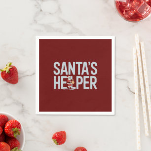 Weihnachtsmanns Helfer Weihnachten Serviette