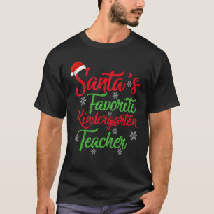 Weihnachtsmanns Kindergärtnerin Weihnachten T-Shirt