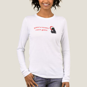 Weihnachtsmanns Lieblings-Chaos-Agent Schwarze Kat Tri-Blend Shirt