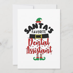 Weihnachtsmanns Lieblings-Dentalassistent Weihnach Dankeskarte