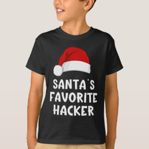 Weihnachtsmanns Lieblings-Hacker Lustiger Xmas-Sch T-Shirt