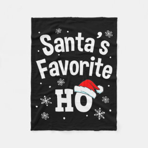 Weihnachtsmanns Lieblings-Ho-Shirt für Erwachsene Fleecedecke