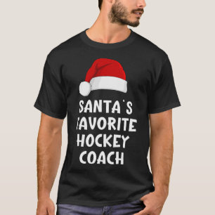 Weihnachtsmanns Lieblings-Hockey-Trainer Lustiger  T-Shirt